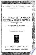 Antología de la poesía española contemporánea