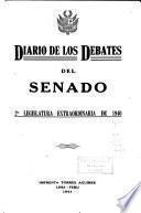 Diario de los debates del Senado