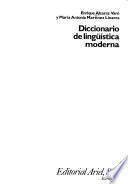 Diccionario de lingüística moderna