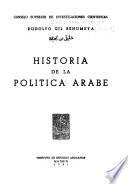 Historia de la política árabe