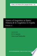 History of Linguistics in Spain/Historia de la Lingüística en España