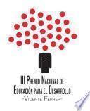 III Premio nacional de educación para el desarrollo Vicente Ferrer
