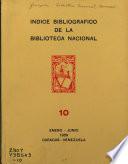 Indice bibliografico de la Biblioteca Nacional