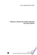Ingresos y egresos de la Real Hacienda de Nueva España