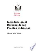 Introducción al derecho de los pueblos indígenas