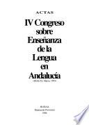 IV Congreso sobre Enseñanza de la Lengua en Andalucía