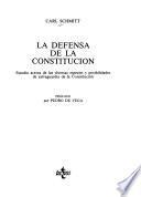 La defensa de la constitución