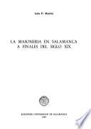 La masonería en Salamanca a finales del siglo XIX