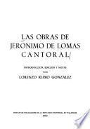Las obras de Jerónimo de Lomas Cantoral