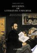 Lecciones de literatura universal siglos XII a XX / Lessons of universal literature XII to XX centuries