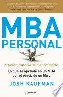 MBA Personal. Edición especial 10o aniversario