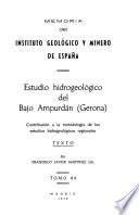 Memorias del Instituto Geológico de España