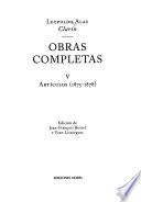 Obras completas de Leopoldo Alas Clarín: Articulos (1875-1878)
