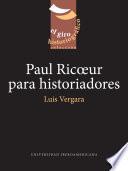 Paul Ricoeur para historiadores