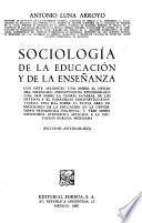 Sociología de la educación y de la enseñanza